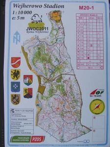 Mens heat 1 map and course