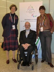 (L-R): ITU Vice-President Sarah Springman, IPC President Sir Philip Craven, ITU President & IOC Member Marisol Casado