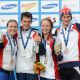 The British team: Vicky Holland, Jonathan Brownlee, Non Stanford and William Clarke