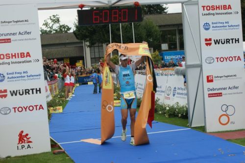 Joerie Vansteelant winning the 2012 ITU Powerman Long Distance Duathlon World Champs