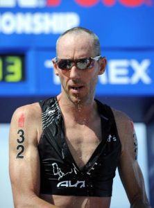 Bevan Docherty in action at the IRONMAN 70.3 World Championships last month