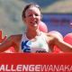 Gina Crawford celebrates winning Challenge Wanaka
