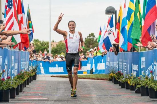Terenzo Bozzone at the IM70.3 World Champs