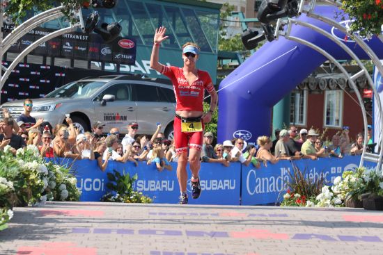 Paul Ambrose finishing Ironman Mont Tremblant