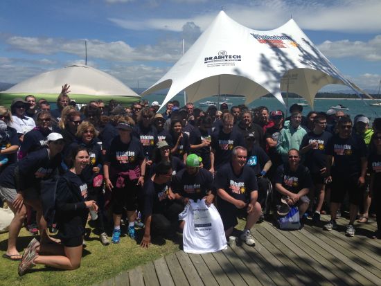 The Whakatane District Council turned out in force at the 2014 Sovereign Tinman at Mount Maunganui