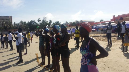 Senegalese triathletes