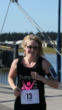 Lorraine Walker at the 2015 Pegasus 10km