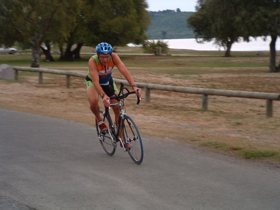 Steve Currie on a training ride