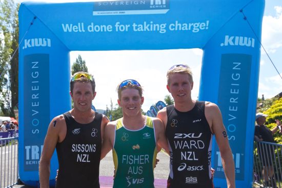 The mens podium