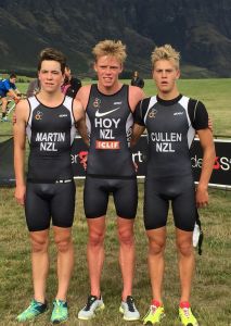 The U19 mens podium