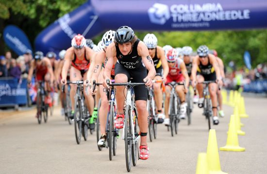 Rebecca Spence racing in London in 2015