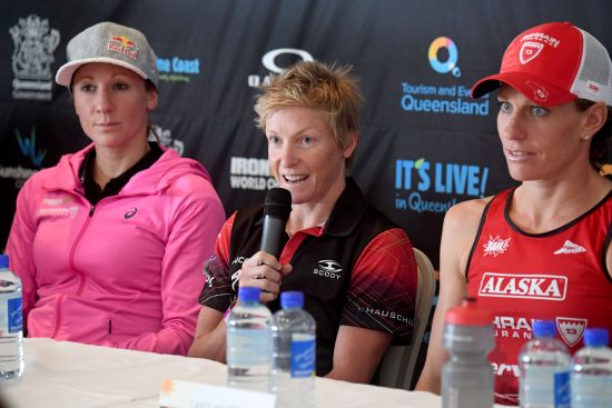 Daniela Ryf, Mel Hauschildt and Caroline Steffen