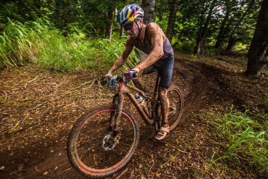 Braden Currie on the bike