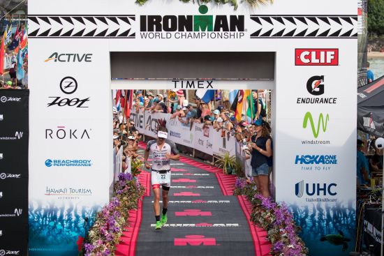 Braden Currie finishes his first Kona